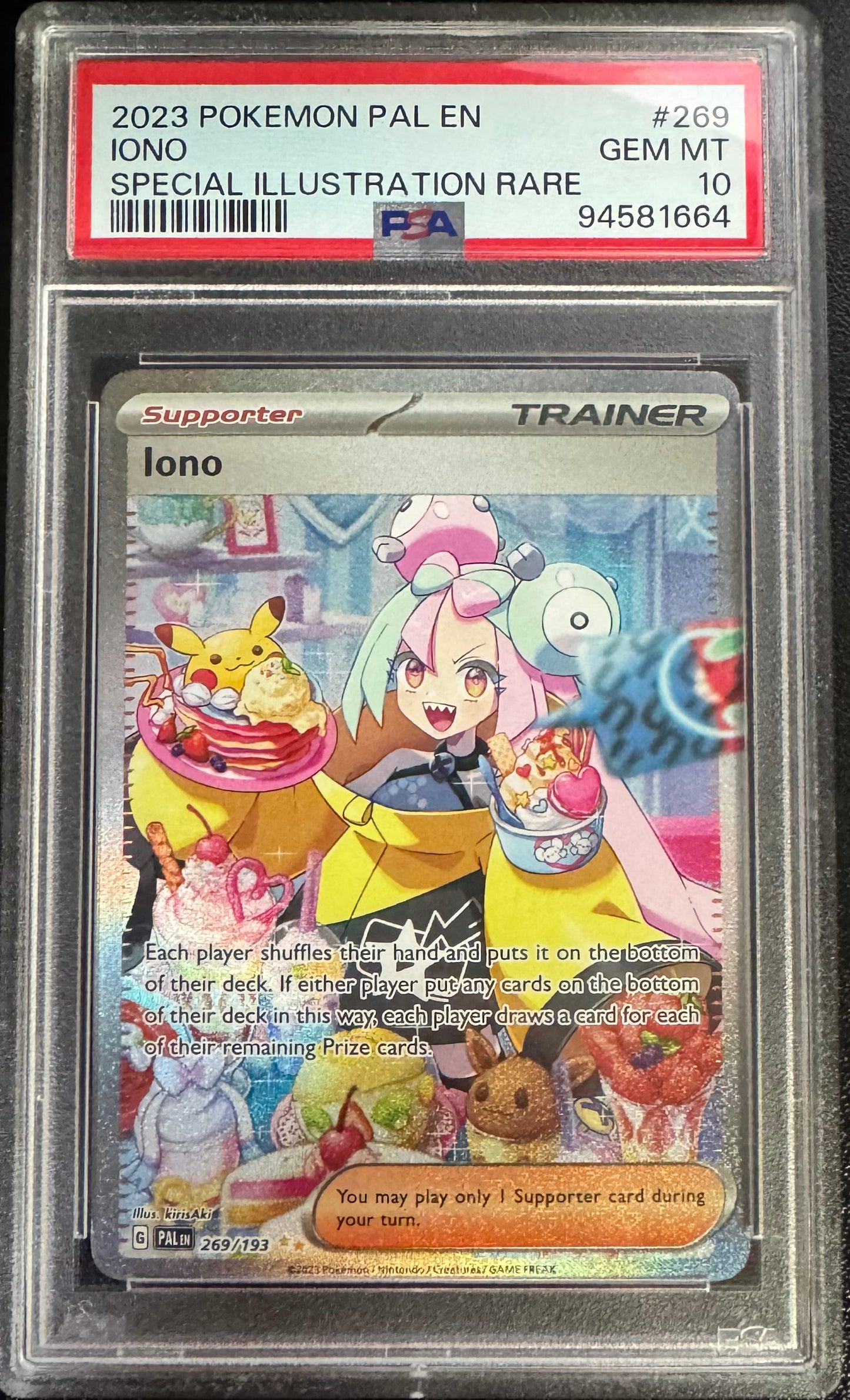 CardboardCrack - Iono - 269/193 - SV02: Paldea Evolved (PAL) - PSA 10