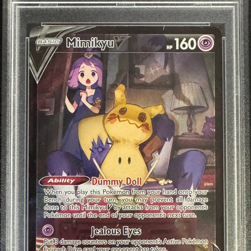 CardboardCrack - Mimikyu V - SWSH09: Brilliant Stars Trainer Gallery (SWSH09:TG) - PSA 10