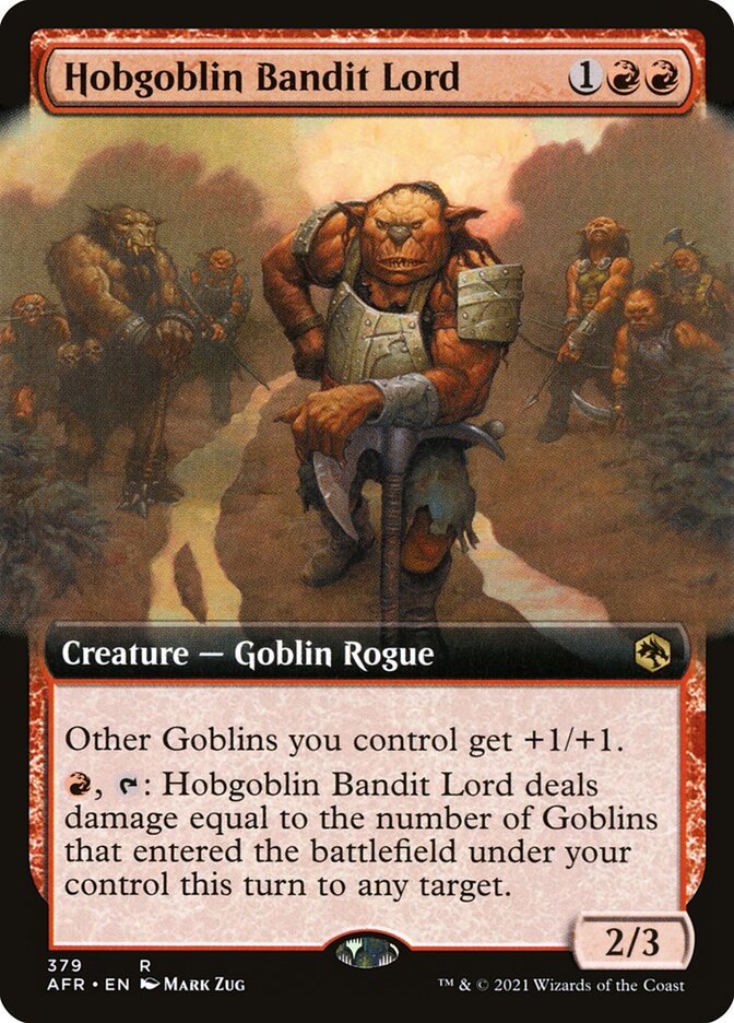 CardboardCrack - Hobgoblin Bandit Lord (Extended Art) - Adventures in the Forgotten Realms (AFR)