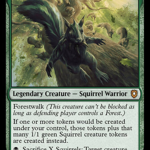 CardboardCrack - Chatterfang, Squirrel General - Commander: Bloomburrow (BLC)