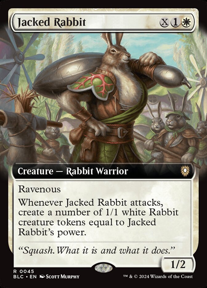 CardboardCrack - Jacked Rabbit (Extended Art) - Commander: Bloomburrow (BLC)