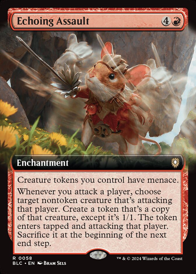 CardboardCrack - Echoing Assault (Extended Art) - Commander: Bloomburrow (BLC)