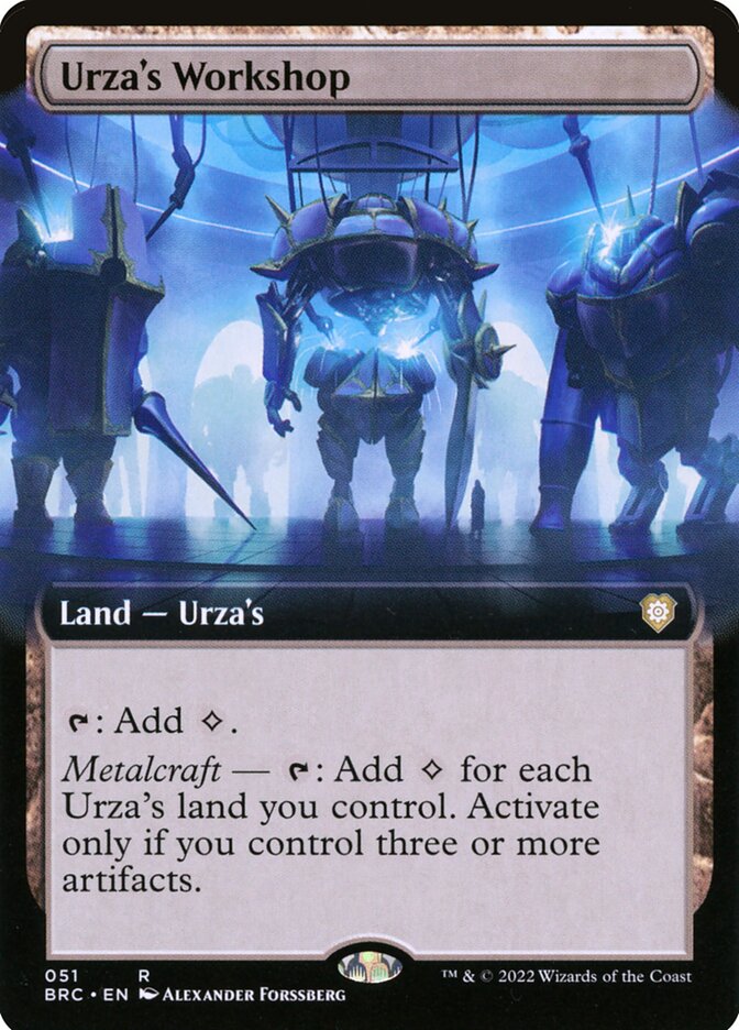 CardboardCrack - Urza's Workshop (Extended Art) - Commander: The Brothers' War (BRC)