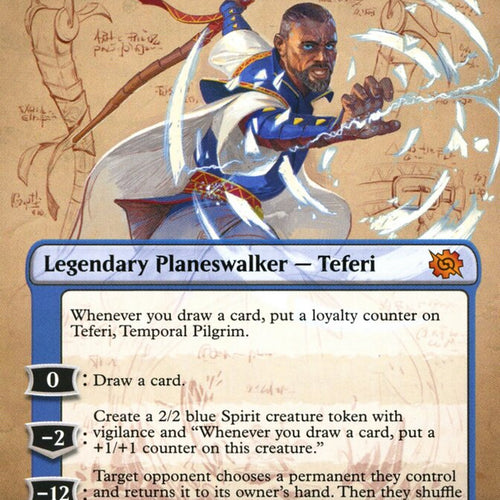 CardboardCrack - Teferi, Temporal Pilgrim (Borderless) - The Brothers' War (BRO) - FOIL