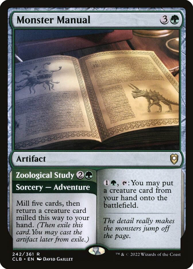 CardboardCrack - Monster Manual - Commander Legends: Battle for Baldur's Gate (CLB) - FOIL