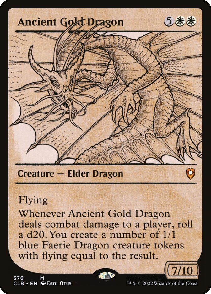 CardboardCrack - Ancient Gold Dragon (Showcase) - Commander Legends: Battle for Baldur's Gate (CLB)