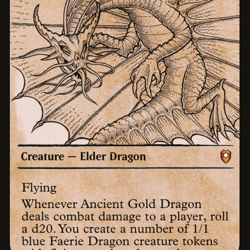CardboardCrack - Ancient Gold Dragon (Showcase) - Commander Legends: Battle for Baldur's Gate (CLB)