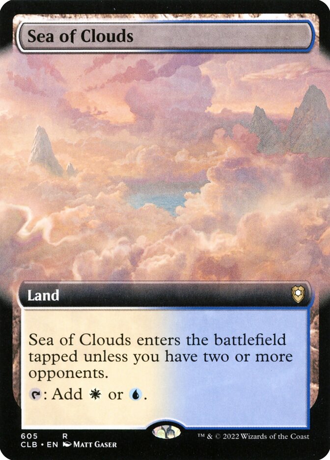 CardboardCrack - Sea of Clouds (Extended Art) - Commander Legends: Battle for Baldur's Gate (CLB) - FOIL