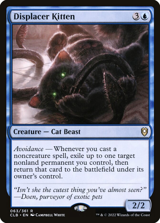 CardboardCrack - Displacer Kitten - Commander Legends: Battle for Baldur's Gate (CLB)