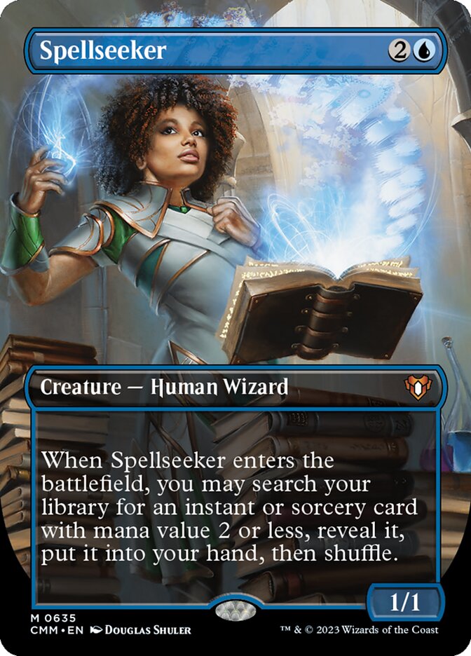 CardboardCrack - Spellseeker (Borderless) - Commander Masters (CMM) - FOIL