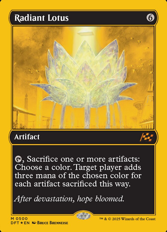 CardboardCrack - Radiant Lotus (First-Place Foil) - Aetherdrift (DFT)