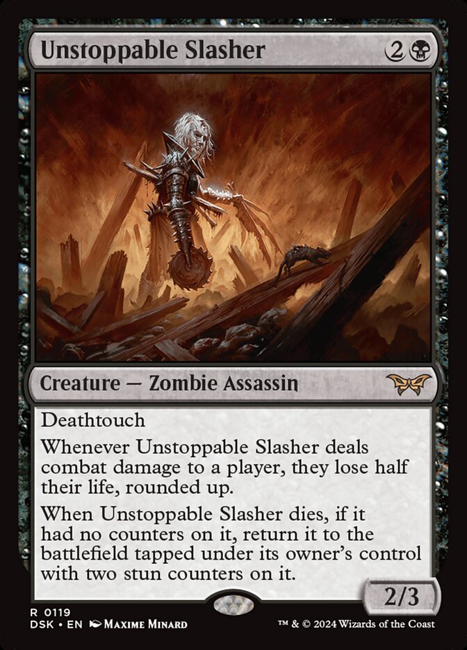 CardboardCrack - Unstoppable Slasher (0119) - Duskmourn: House of Horror (DSK) - FOIL