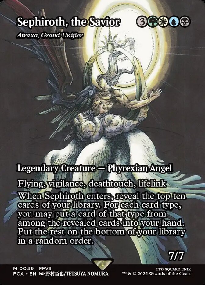 CardboardCrack - Sephiroth, the Savior - Atraxa, Grand Unifier (Showcase) - FINAL FANTASY: Through the Ages (FCA)