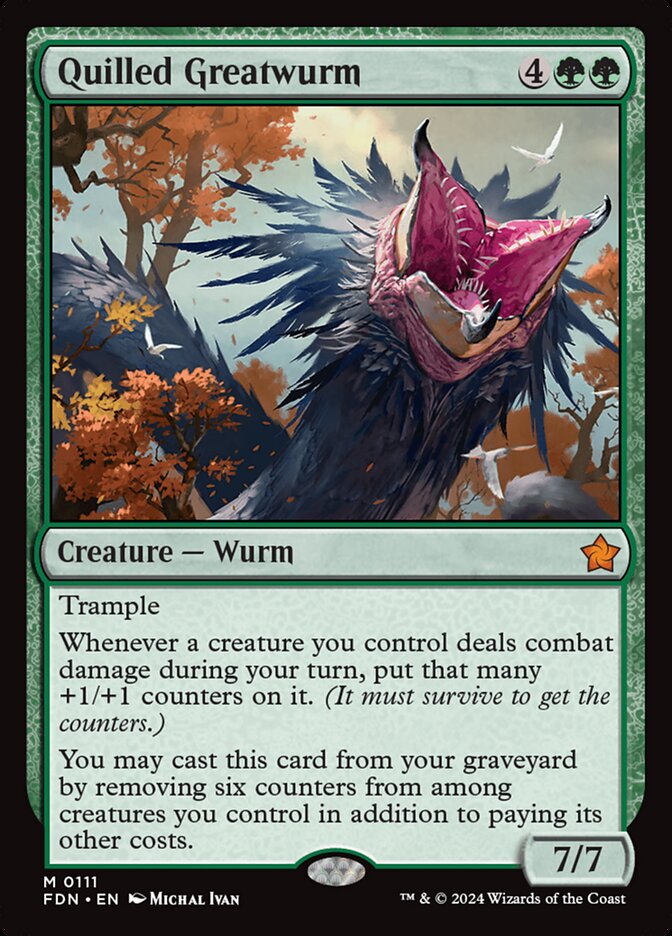 CardboardCrack - Quilled Greatwurm - Foundations (FDN)