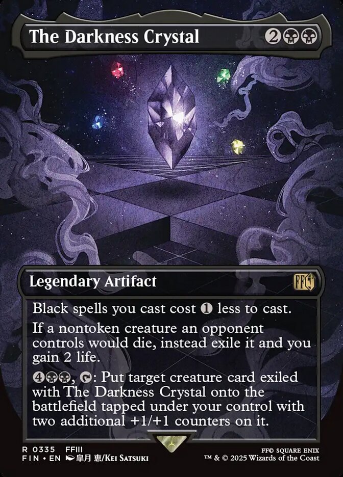 CardboardCrack - The Darkness Crystal (Borderless) - FINAL FANTASY (FIN) - FOIL