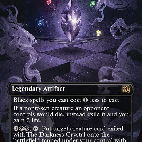 CardboardCrack - The Darkness Crystal (Borderless) - FINAL FANTASY (FIN) - FOIL