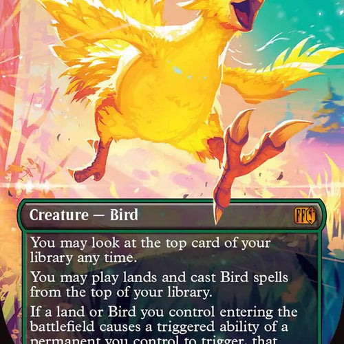 CardboardCrack - Traveling Chocobo (Borderless) - FINAL FANTASY (FIN) - FOIL