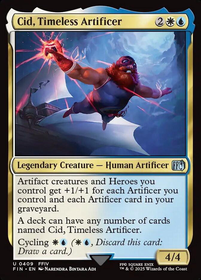 CardboardCrack - Cid, Timeless Artificer (0409) - FINAL FANTASY (FIN) - FOIL