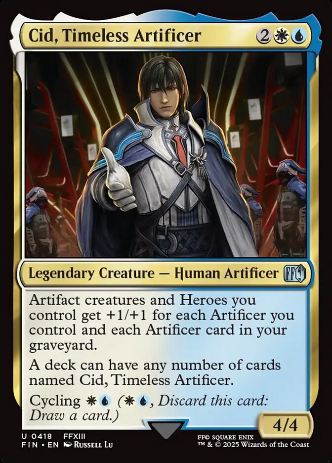 CardboardCrack - Cid, Timeless Artificer (0418) - FINAL FANTASY (FIN) - FOIL