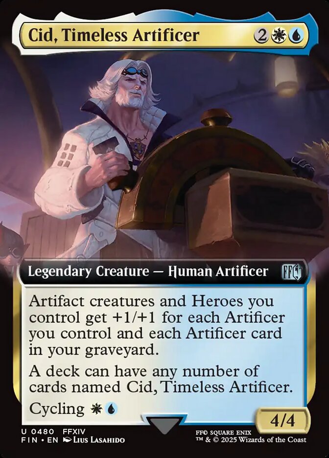 CardboardCrack - Cid, Timeless Artificer (Extended Art) - FINAL FANTASY (FIN)