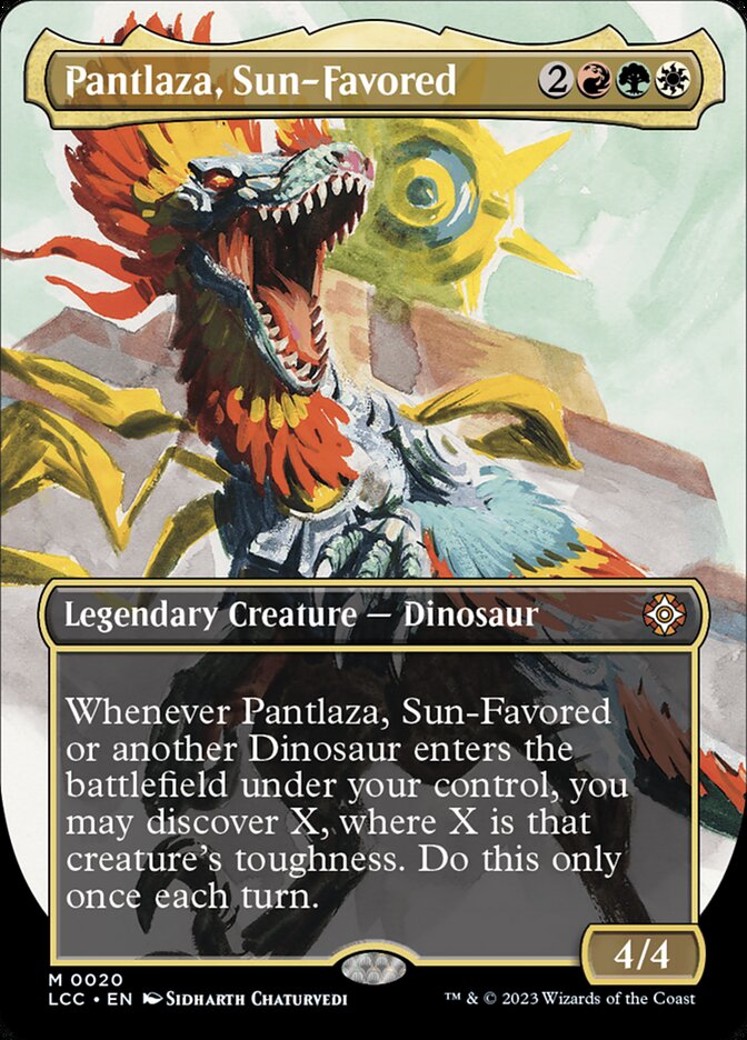 CardboardCrack - Pantlaza, Sun-Favored (Borderless) - Commander: The Lost Caverns of Ixalan (LCC)