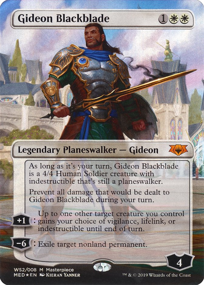 CardboardCrack - Gideon Blackblade - Mythic Edition: War of the Spark (MED3)