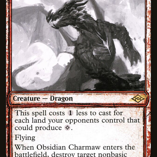 CardboardCrack - Obsidian Charmaw (Showcase) - Modern Horizons 2 (MH2) - FOIL