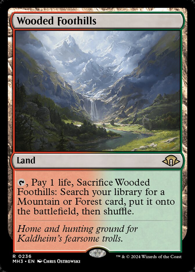 CardboardCrack - Wooded Foothills - Modern Horizons 3 (MH3) - FOIL