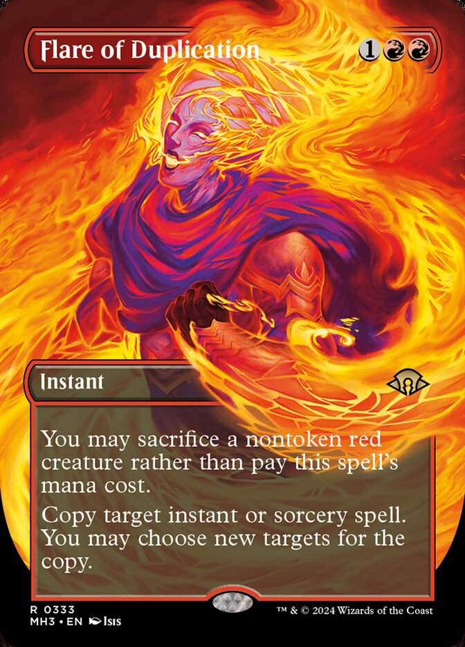 CardboardCrack - Flare of Duplication (Borderless) - Modern Horizons 3 (MH3)