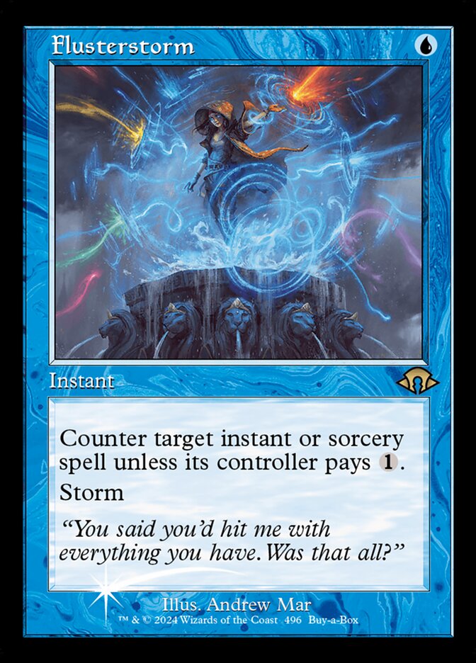 CardboardCrack - Flusterstorm (Retro Frame) - Buy-A-Box Promos (BABP) - FOIL