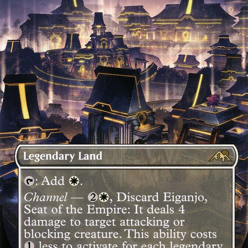 CardboardCrack - Eiganjo, Seat of the Empire (Borderless) - Kamigawa: Neon Dynasty (NEO)