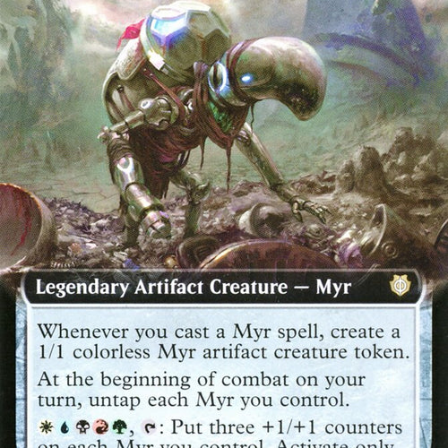 CardboardCrack - Urtet, Remnant of Memnarch (Extended Art) - Commander: Phyrexia: All Will Be One (ONC) - FOIL