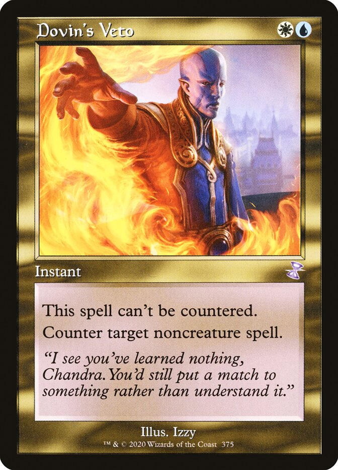 CardboardCrack - Dovin's Veto - Time Spiral: Remastered (TSR) - FOIL