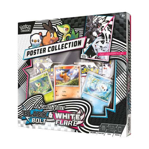 CardboardCrack - Pokémon TCG: Scarlet & Violet 10.5 Black Bolt/White Flare- Unova Poster Collection