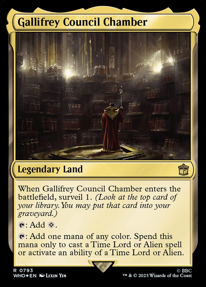CardboardCrack - Gallifrey Council Chamber (Surge Foil) - Universes Beyond: Doctor Who (WHO)