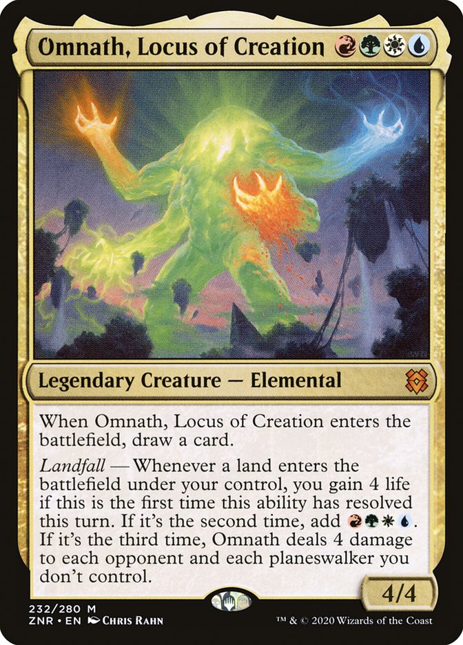CardboardCrack - Omnath, Locus of Creation - Zendikar Rising (ZNR) - FOIL